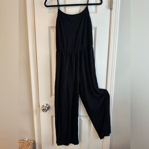 Black Cotton Jumpsuit